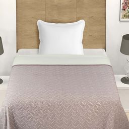 GAPU & BALY Brown & White AC Room Cotton 300 GSM Single Bed Dohar-image-77