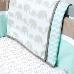 Masilo Kids Elephant Parade White & Grey Printed Mild Winter Single Bed Dohar-8