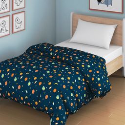 Smartsters Blue & Red Mild Winter 110 GSM Single Bed Dohar-image-0