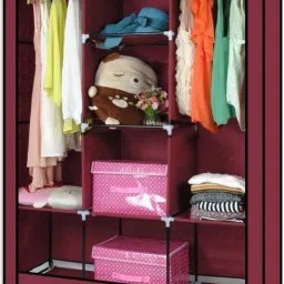 6 + 2 Shelves 3 Door 88130 PP Collapsible Wardrobe-image-58