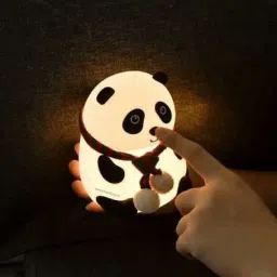 Silicone Panda LED Night //Night Light for Bedroom with 7 Color Change_M246 Night Lamp-30