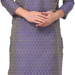 Men Jacquard Kurta Churidar Set-image-85