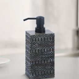 OBSESSIONS Charcoal Grey Matte Textured Soap Dispenser 320 ml-33