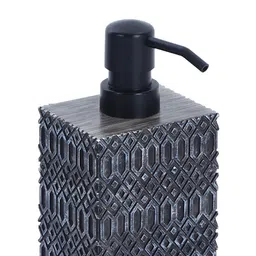 OBSESSIONS Charcoal Grey Matte Textured Soap Dispenser 320 ml image 4