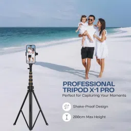fire turtle T-1 PRO 7FTripod with Bluetooth Remote,For Video RecordingLive Streaming Tripod image 2