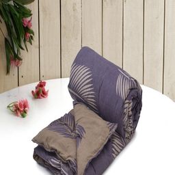 RRC Purple Floral Microfiber Mild Winter 210 GSM Single Bed Comforter-image-98
