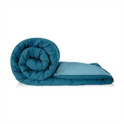 Jinaya's Sea Green & Teal Microfiber Heavy Winter 233 GSM Single Bed Comforter-6