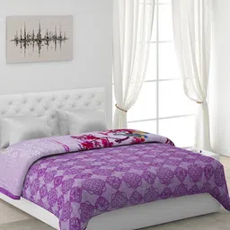 Monte Carlo Purple Heavy Winter Double Bed Blanket-image-60