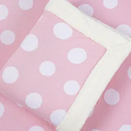 TIDY SLEEP Pink & White Fleece Heavy Winter 210 GSM Single Bed Blanket-image-16
