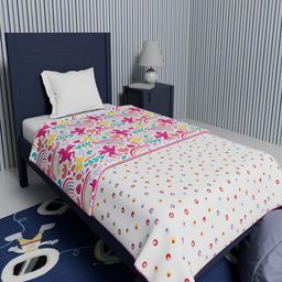 Himeya White Cotton 150 GSM Single Bed Blanket-image-95