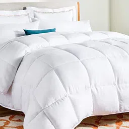 LINENWALAS Happy Sleeping Unisex White Solid AC Room 300 GSM Double Bed Comforter-image-53