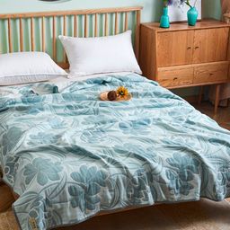 JC HOME Blue & White Floral AC Room Single Bed Quilt-image-39