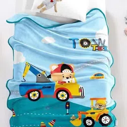 Butterthief Blue & Red Cartoon Characters Fleece AC Room Single Bed Blanket-image-87