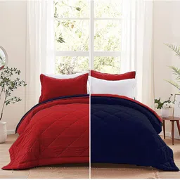 AEROHAVEN Unisex Red Blankets Quilts and Dohars-1