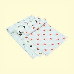 TIDY SLEEP White & Blue 3 Pieces Floral Summer 210 GSM Single Bed Blanket image 4