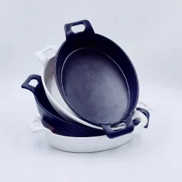 Oval Platter Serving Tray for Kitchen Dinning Muti-Purpose Dishes For Parties Sizzler Tray-15