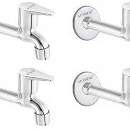Long Body Pack of 4 For Bathroom/Kitchen/Washroom Tap Chrome Chorme platet Tap Faucet With Flange Bib Tap Faucet-image-46