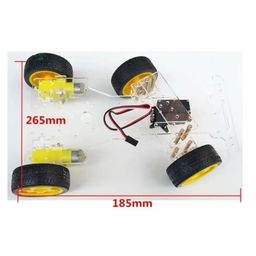 4 WD Single Layer Smart Car Chassis image 4