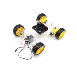 4 WD Single Layer Smart Car Chassis image 1