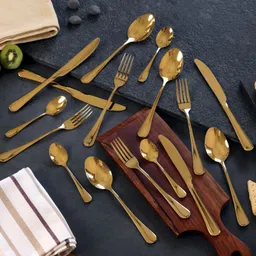 the crockery collection GOLD CUTLERY SET Stainless Steel Cutlery Set-picture-6