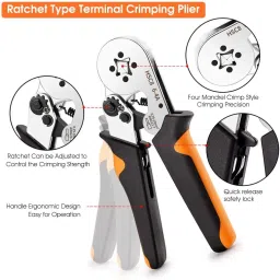 flostrain Crimping Tool Kit with 1200PCS Wire End Ferrules & Crimper Plier wire crimping tool kit Manual Crimper image 4