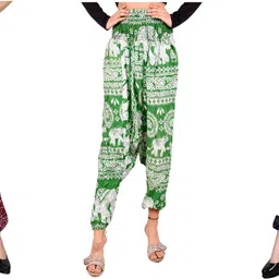 narnari Printed Rayon Women Harem Pants-picture-45