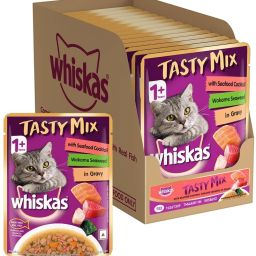 Tasty Mix Sea Food 0.98 kg (14x0.07 kg) Wet Adult Cat Food-30