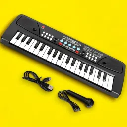 H334(37 Keys )Piano Toy with Microphone, USB Power Cable & Sound Recording Best Birthday Gift for Boys and Girls Musical Instruments Analog Portable Keyboard-image-14