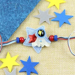 Asthetika Boys Set of 2 Thread Rakhi with Roli Chawal image 4