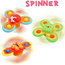 3pcs Suction Spinner Toy for Baby Bath Toys,Water Toys,Rattle Toys For Kids Rattle-12