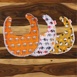 Cute and Comfy Baby Bibs-Camel-elephant-Cat-Bibs-3-pcs-image-4