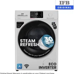 ifb 7 kg 5 Star with Steam Refresh program, 9 Swirl Wash, Eco Inverter, Powered by AI with Wifi Fully Automatic Front Load with In-built Heater Grey image 2