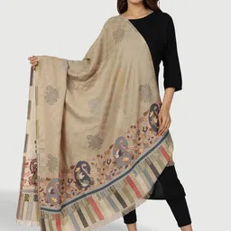 SWI Stylish Paisley Woven Design Shawl-picture-12