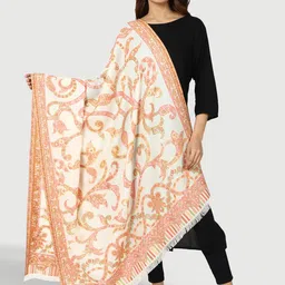 SWI Stylish Paisley Woven Design Jamawar Shawl-image-36