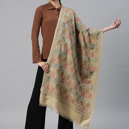 Sangria Woven Design Pashmina Shawl-picture-22