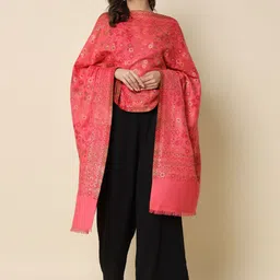 HERE&NOW Floral Woven Design Shawl-image-97