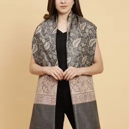 Moda Chales Floral Woven Design Shawl-picture-39