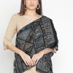 SHINGORA Geometric Woven Design Shawl-picture-16