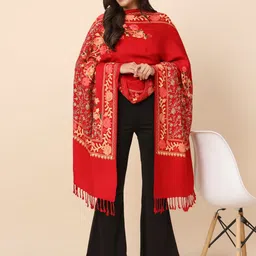 Pashmoda Ethnic Motifs Embroidered Shawl-picture-23