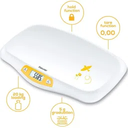 Beurer By80 Baby Weighting Scale For Kids- Pack Of (White) Weighing Scale image 2