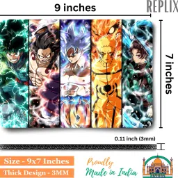 Replix Anime Printed Mousepad with Smooth Mouse Control Mouse Pad for Laptop, Mousepad image 2