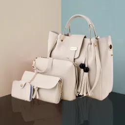 Women White Shoulder Bag - Extra Spacious-image-23