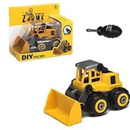 Unbreakable DIY Bulldozer with Screw Tack Apart Toys for Children Assembly Toys for Kids (Bulldozer) (Multicolor, Pack of: 1)-image-2