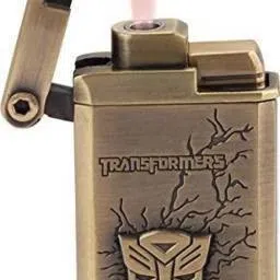 Transformer Design Lighter Transformer Smoking Cigar Cigarette Jet Flame Lighter Pocket Lighter (Gold) Pocket Lighter (gold) Pocket Lighter-8