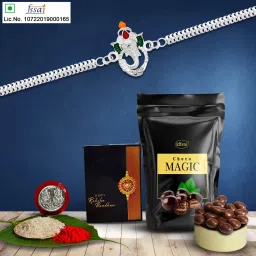 Rakhi Gift Combo for Brother with Choco Magic(45gm)|Rakhi Set|Y22K1_A25_SP Assorted Gift Box-22