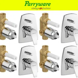 Edge concealed Diverter Body with Concealed Upper Part set of 4 pic 337 Edge Diverter with upper trim | Hot and Cold water Mixer | Complete set Diverter Faucet-74