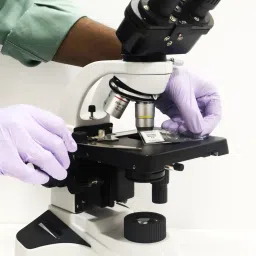 Coaxial Research Binocular Microscop with 4x10x40x100x Lens and Battery Backup-image-26