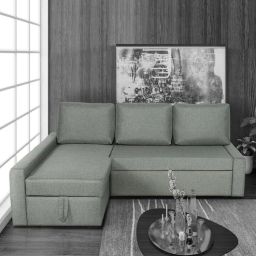 woodsworth from pepperfry Flumph Fabric RHS Pull-Out Sofa Cum Bed in Slate Grey Colour with Storage-picture-18