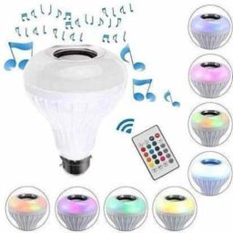 TECHMAZE BT Music Light Bulb B22 LED Speaker Color Changing 24Keys Remote Smart ball T11 Smart Bulb image 5