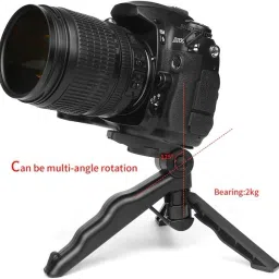 Prabhaav Corporate Solutions Table Top Mini Portable Fold-able Tripod Stand for Mobile Phones and DSLR & Digital Cameras. Tripod image 3